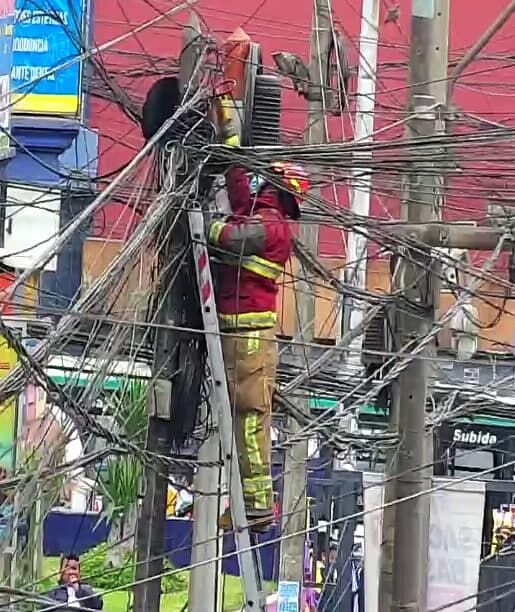 Momento del rescate / Facebook: Bomberos