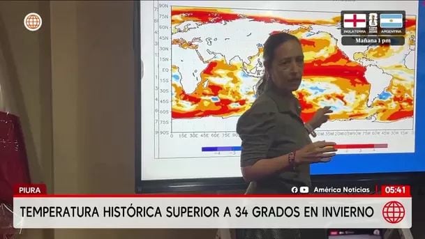 Piura supera los 34 grados en invierno por El Niño. Foto: América noticias