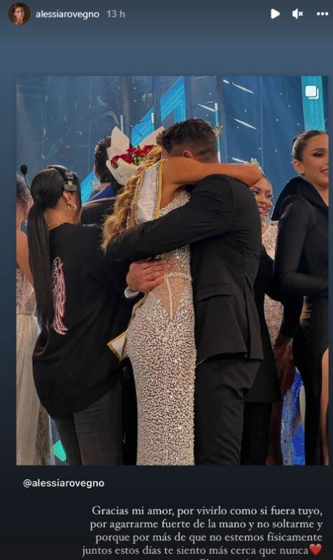 Alessia Rovegno y su romántico mensaje a Hugo García tras su coronación