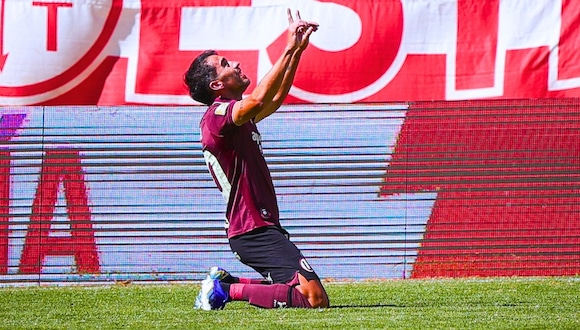 Lisandro Alzugaray anota el 2-1 de Universitario en Tarma (Fuente: LIga1 MAX)