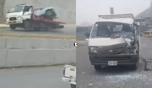 ¡Pasamayito otra vez! Tráiler fuera de control chocó combi y vecinos exigen muros de contención