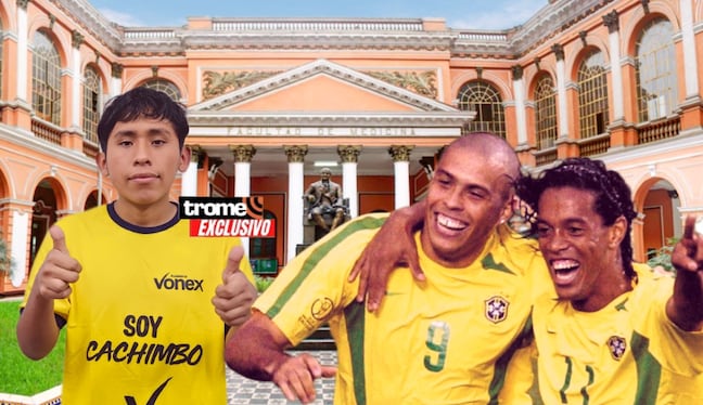Ronaldo Ronaldinho anotó su mejor gol al alcanzar una vacante para la carrera de Medicina en San Marcos admisión 2027-I. (Entrevista y foto composición: Isabel Medina / Trome).