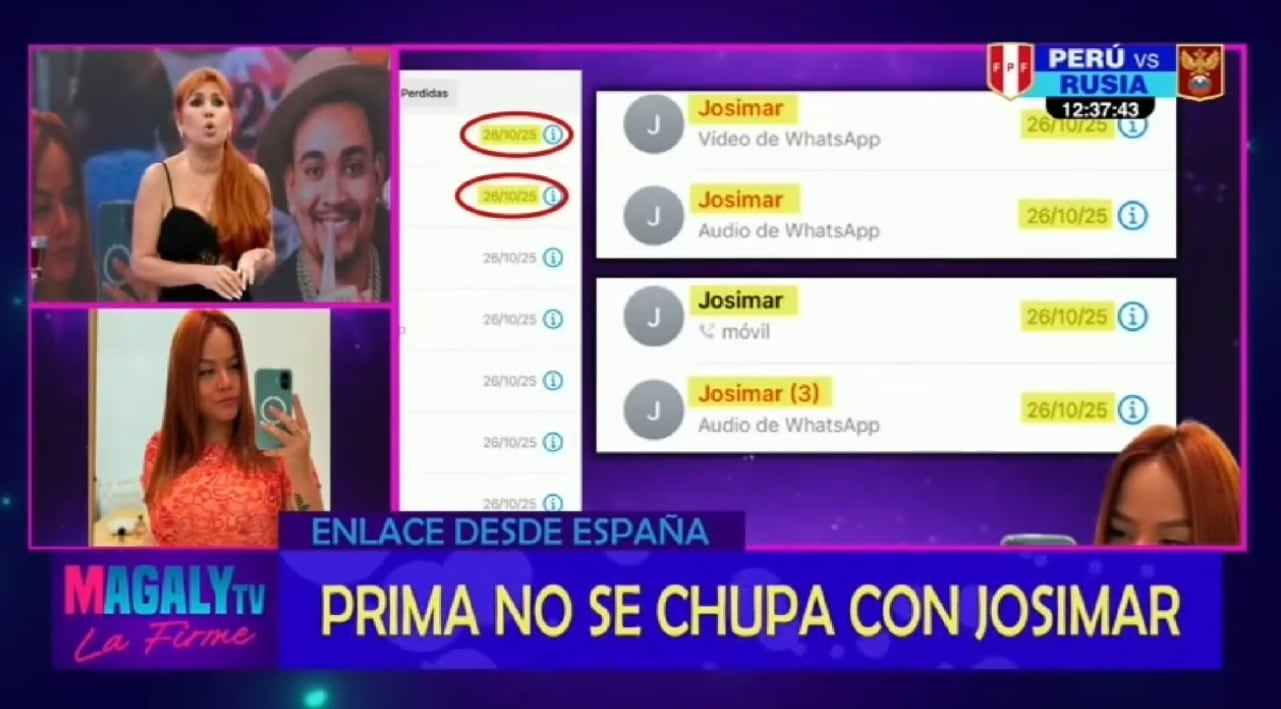 Verónica González revela prueba que confirma comunicación con Josimar el pasado 26 de octubre.