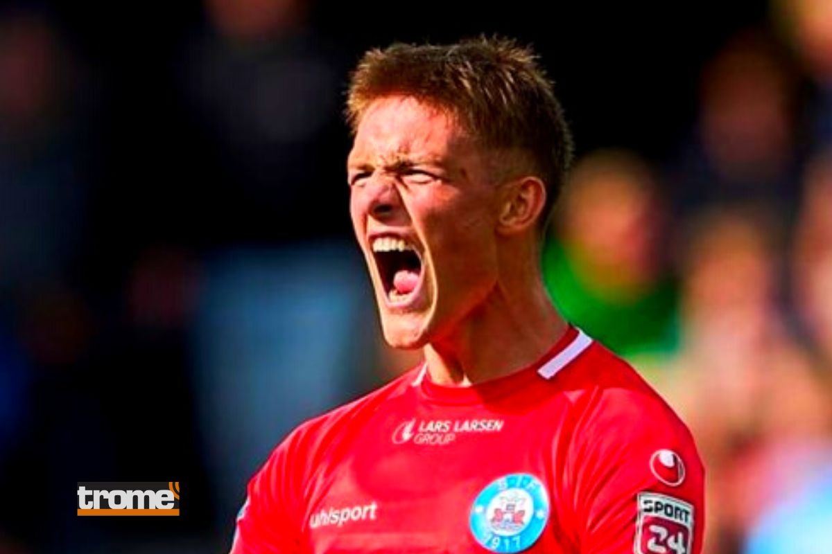 Oliver Sonne celebra su gol en la Copa de Dinamarca (Foto : Reuters)