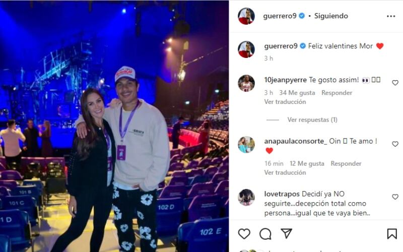 Paolo Guerrero compartió romántico mensaje a su novia. (Foto: Instagram)