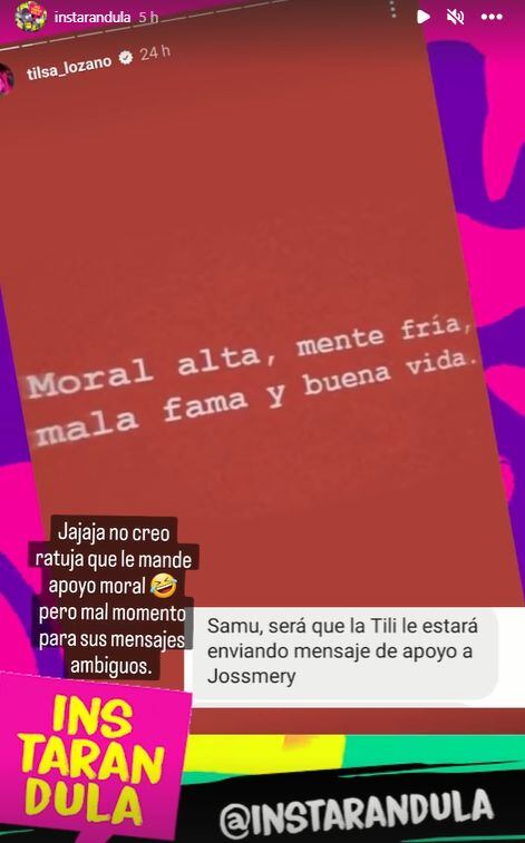 Tilsa Lozano manda mensaje tras ampay de Paolo Hurtado y Jossmery Toledo