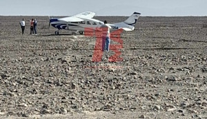 Avioneta con cinco turistas aterrizó de emergencia en las pampas de Nazca