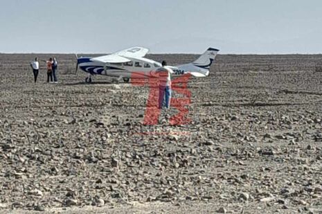 Avioneta con cinco turistas aterrizó de emergencia en las pampas de Nazca