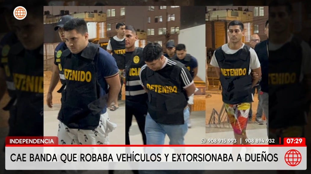 Antoni Javier Boravre (29), Neomar (23) y Luis Enrique Camacaro Figueroa (25), de la banda criminal ‘La Batería GM’.