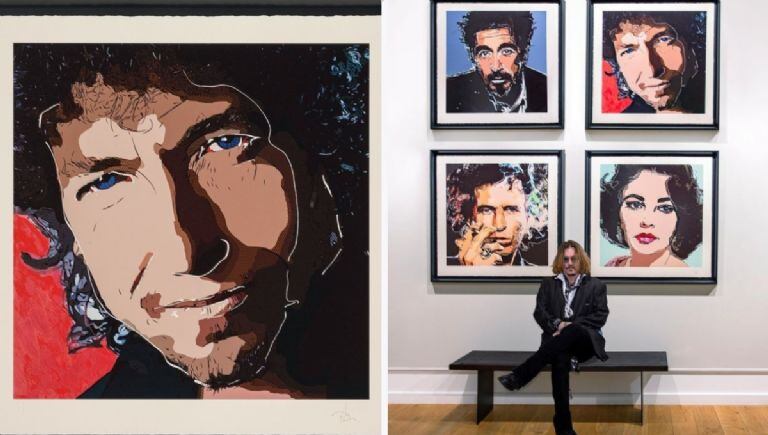 La colección debut de Johnny Depp se llama “Amigos y Héroes” (Foto: Castle Fine Art)