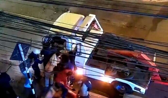 Agresión a fiscalizador en Independencia