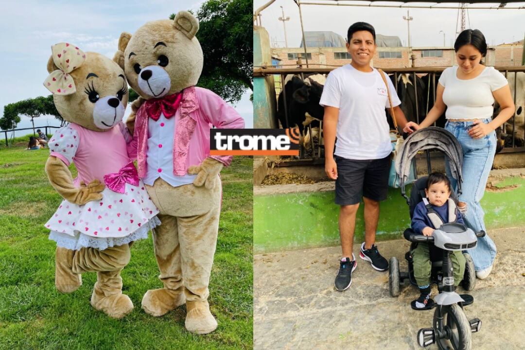 Tierna parejita está llevando sorpresas a diversos sitios y su encanto se hace viral. (Entrevista y Compos. Foto: Isabel Medina / Trome)