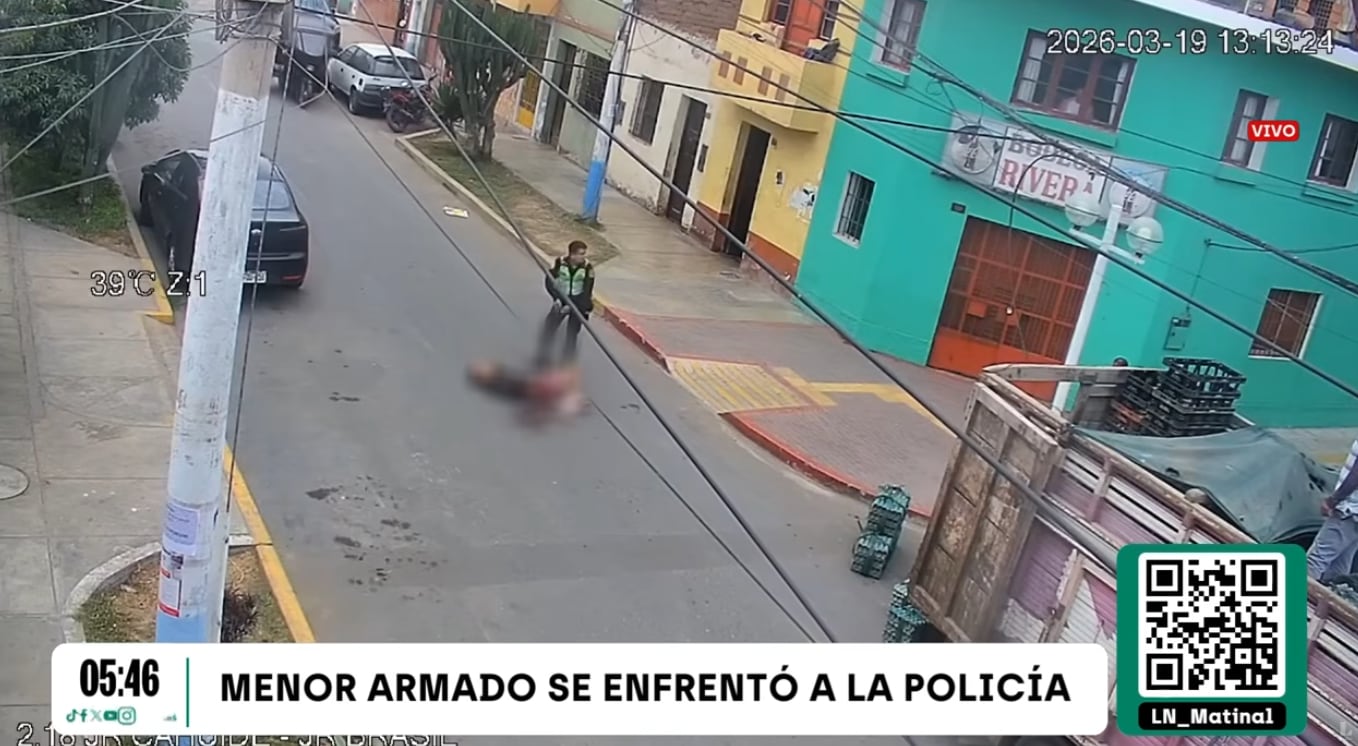 Adolescente armado resultó herido al ser intervenido por policía en La Perla.
