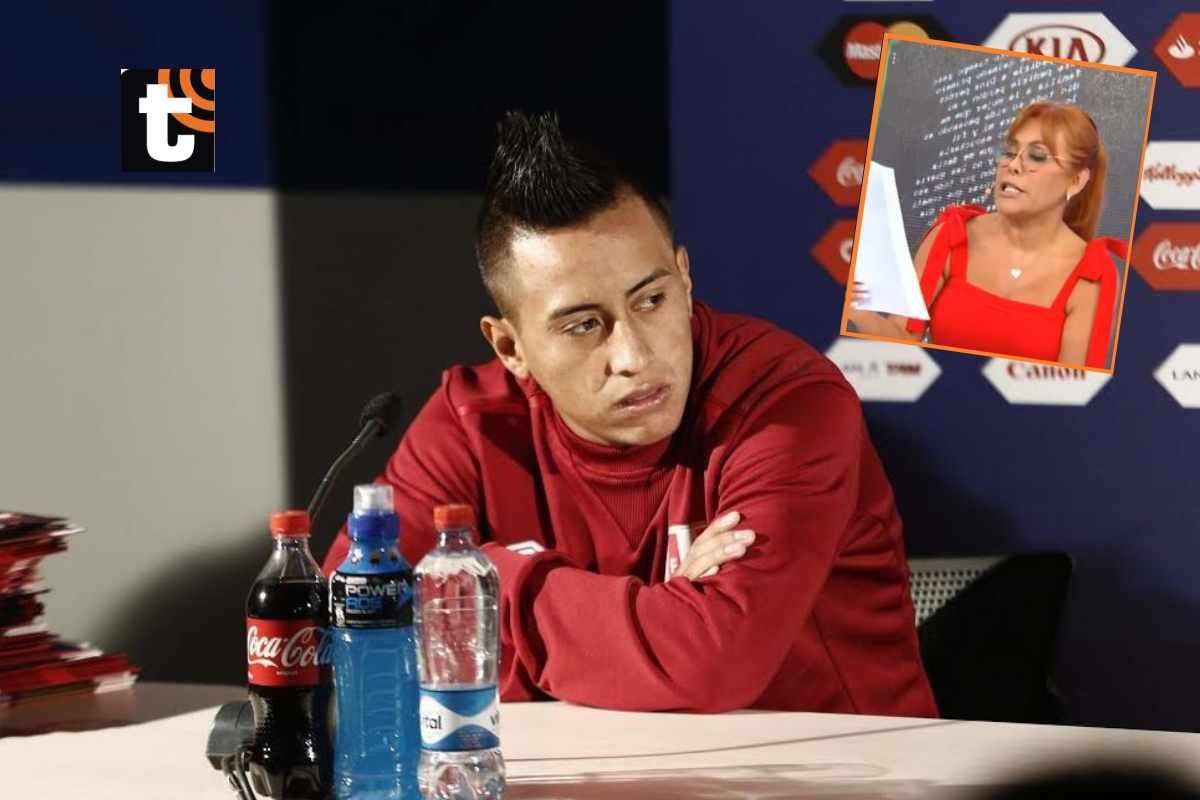 Christian Cueva pidió perdón publicamente a Pamela López; pero no se salvó de las críticas de Magaly Medina. (@gec)