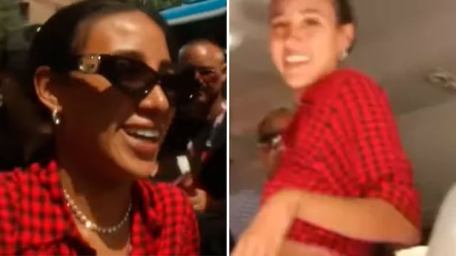 ¡Le gritan de todo! Samahara Lobatón sale a votar y la tildan de “mentirosa”