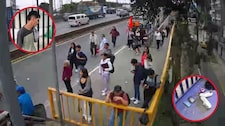Delincuente roba celular e intenta escapar por la Panamericana Sur en Surco