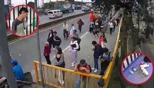 Delincuente roba celular e intenta escapar por la Panamericana Sur en Surco