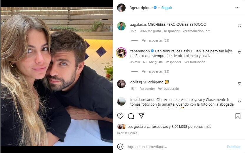 En la foto, Gerard evitó etiqueta a Clara Chía (Foto: Gerard Piqué / Instagram)