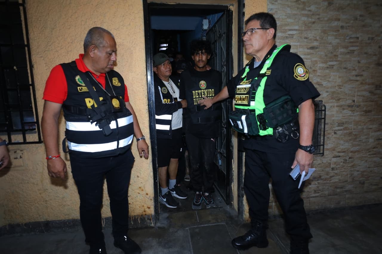 Policía atrapó a peligrosa banda.
(Fotos: Antonio Melgarejo/ @photo.gec)