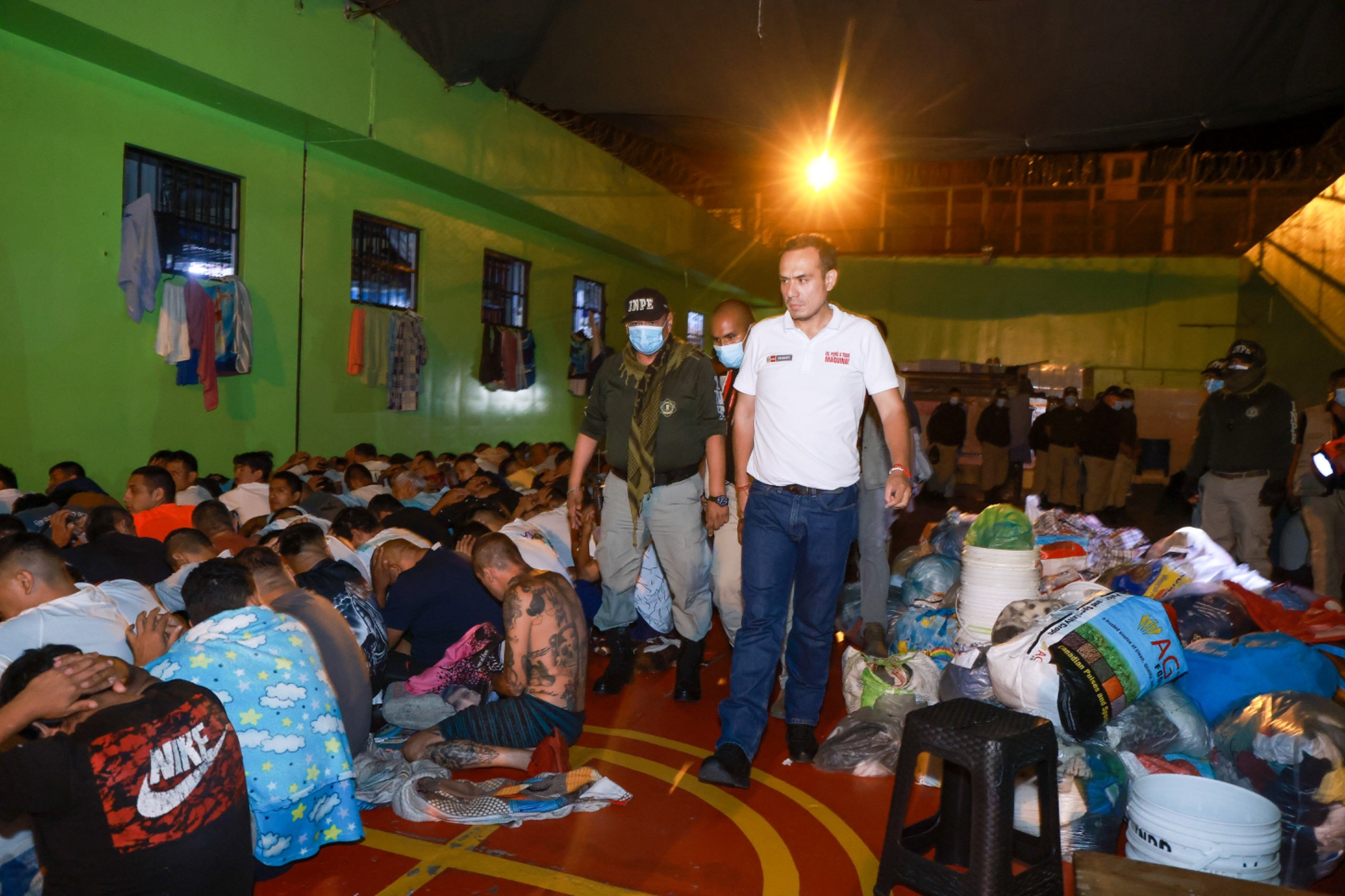 josé Jerí realizó inspecciones a prisiones del norte de Lima. (Presidencia)