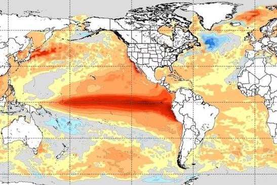 El aumento de la temperatura es otra de las señales asociadas a este fenómeno climático. Foto: Internet.