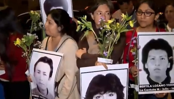 Manifestación frente al Palacio de Justicia por liberación de Alberto Fujimori. (Captura Canal N)