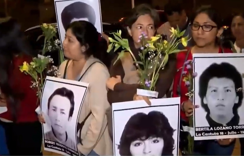Manifestación frente al Palacio de Justicia por liberación de Alberto Fujimori. (Captura Canal N)