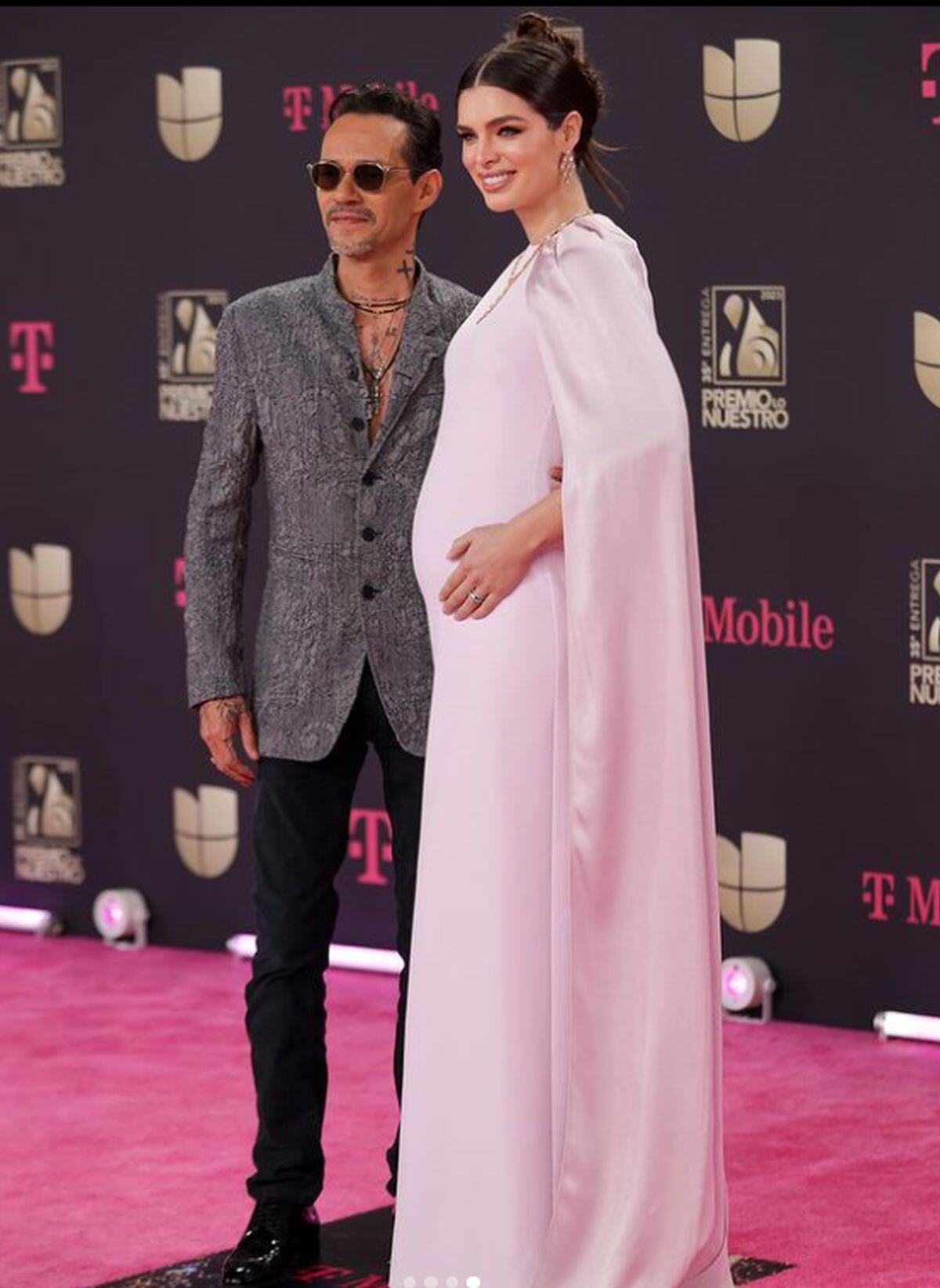 Marc Anthony y Nadia Ferreira acapararon miradas y derrocharon miel en Premio Lo Nuestro 2023 (Foto: Nadia Ferreira/ Instagram)