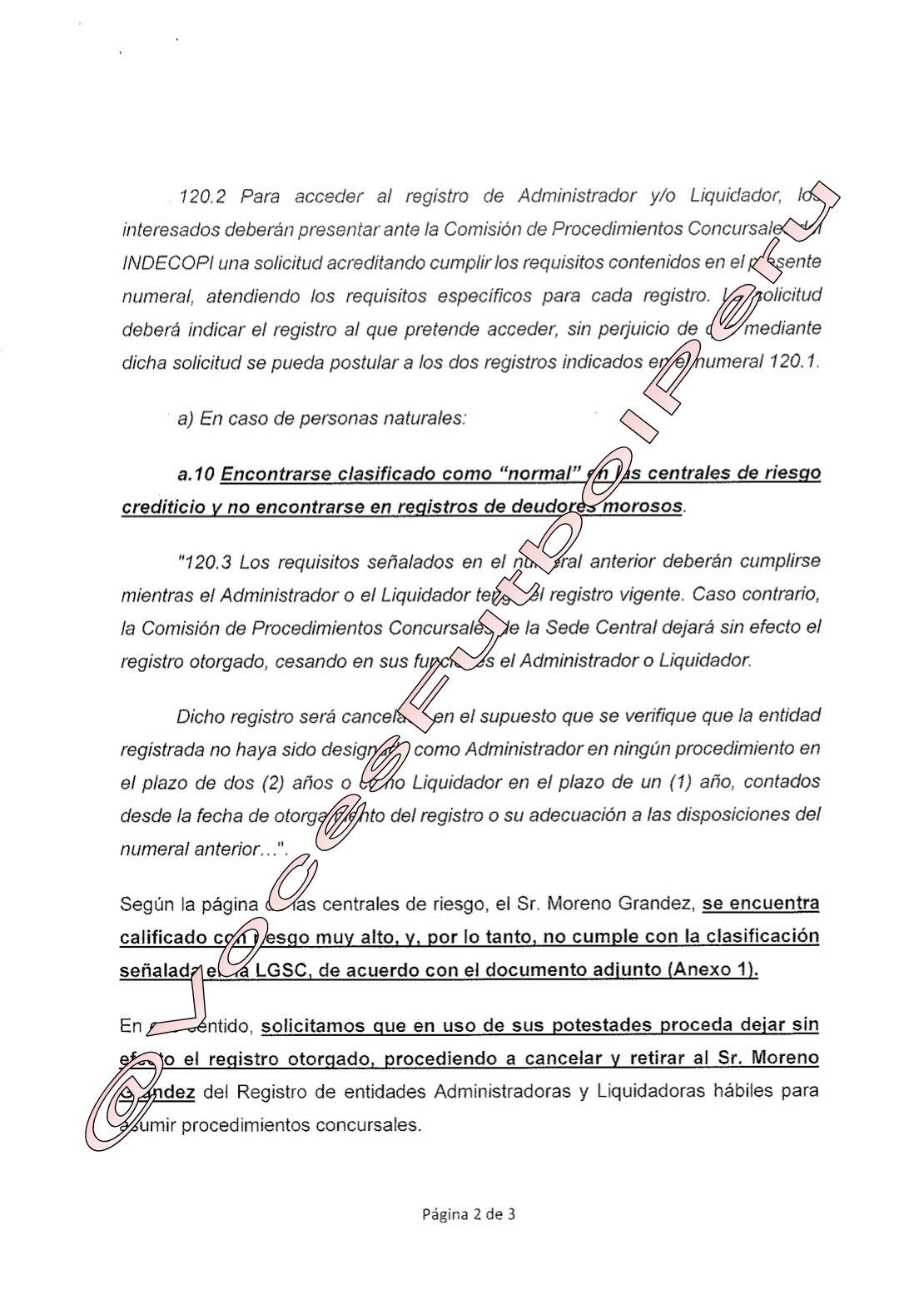 Denuncia ante Indecopi (2):