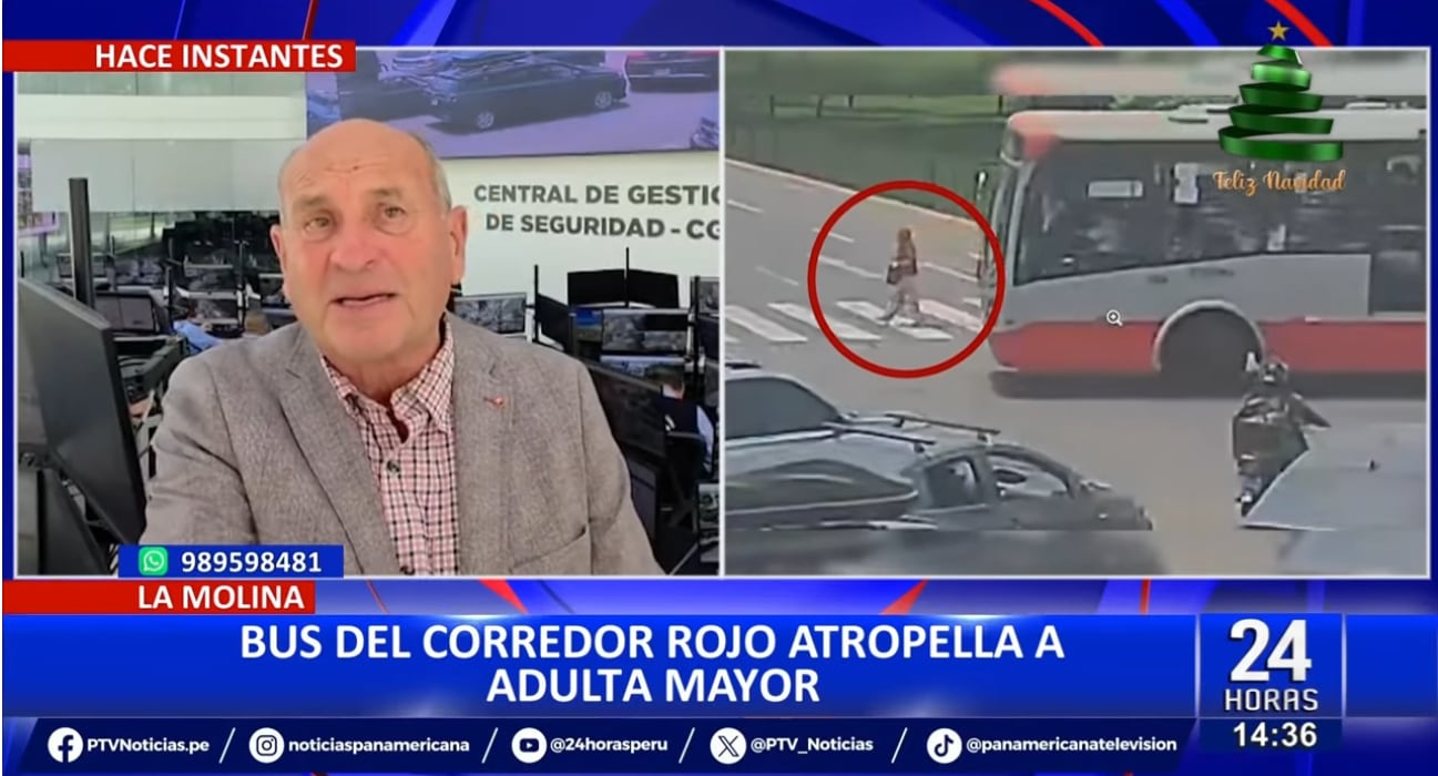 Cámara captó atropello a adulta mayor, quien está gravemente herida.