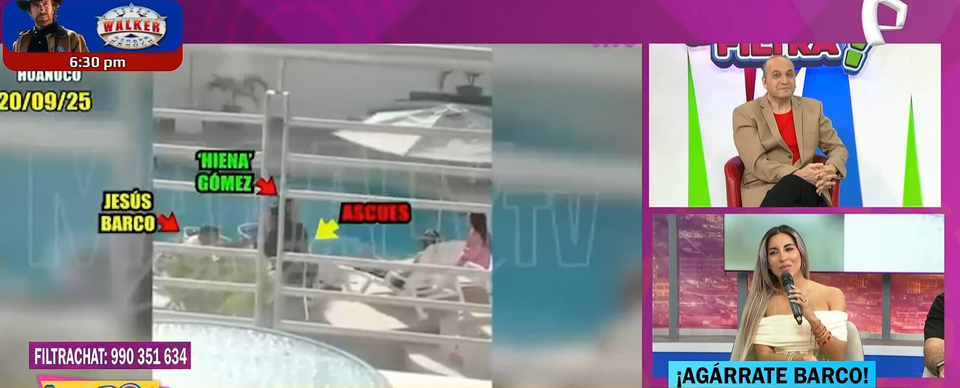 Modelo opina de la polémica de Jesús Barco tras ser visto con otras chicas. (Fuente: Panamericana TV)