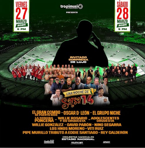 ‘Una Noche de Salsa 14′ vuelve en marzo.