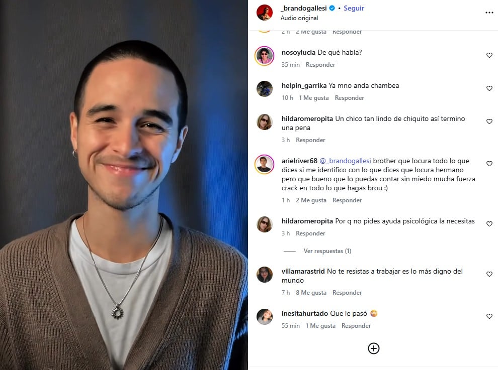 Brando Gallesi asegura que fue víctima de brujería.