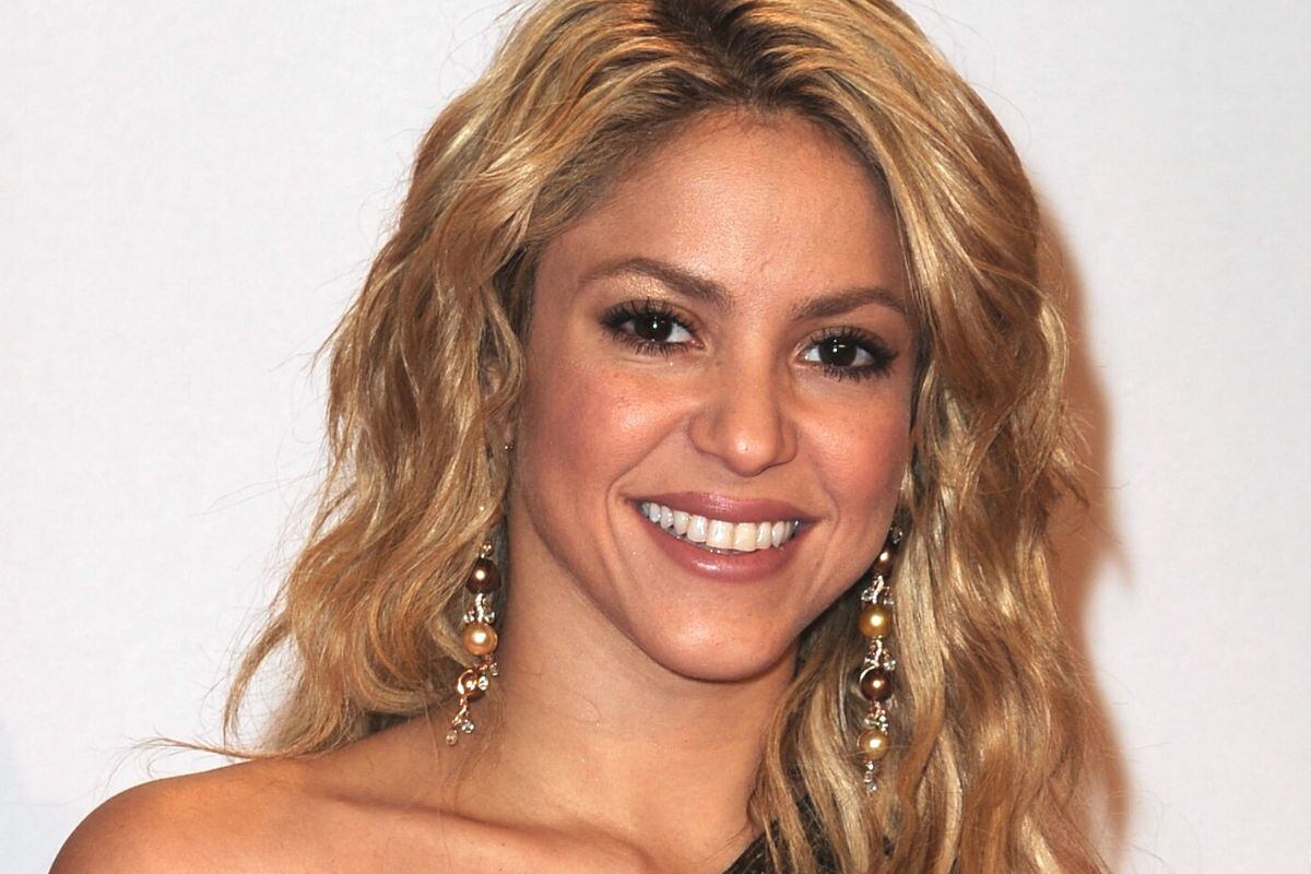 Shakira sonriendo para sus seguidores (Foto: AFP)