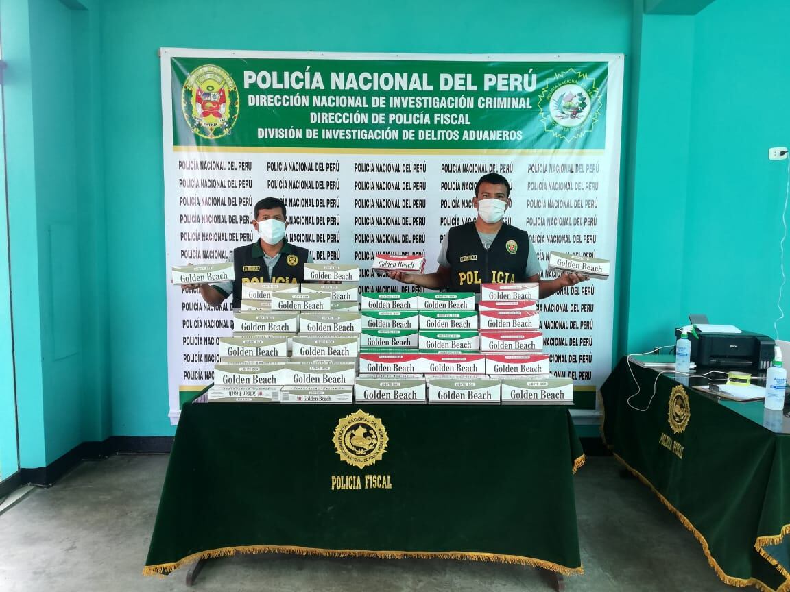 Cigarrillos de contrabando fueron decomisados por la Policía.