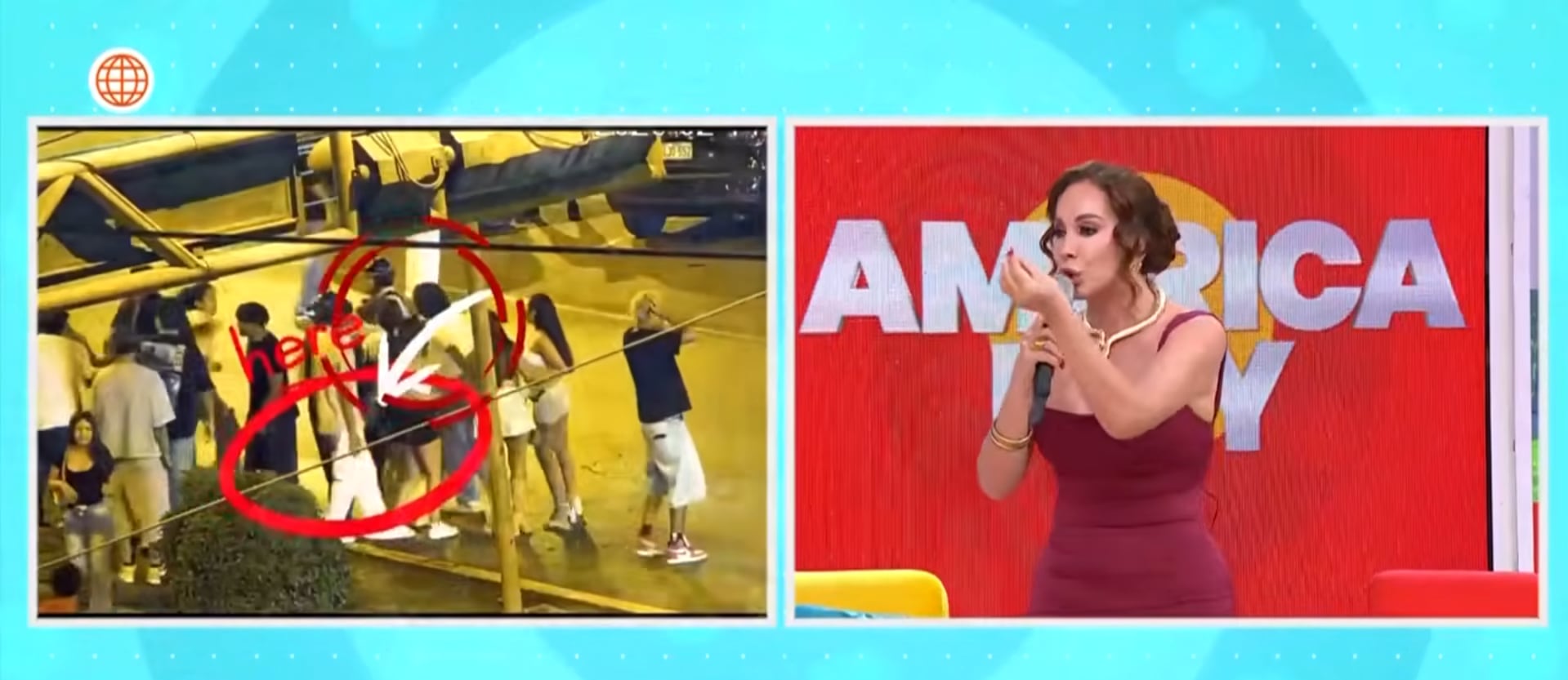 Conductora arremete contra Valentino. (Foto: América Hoy)