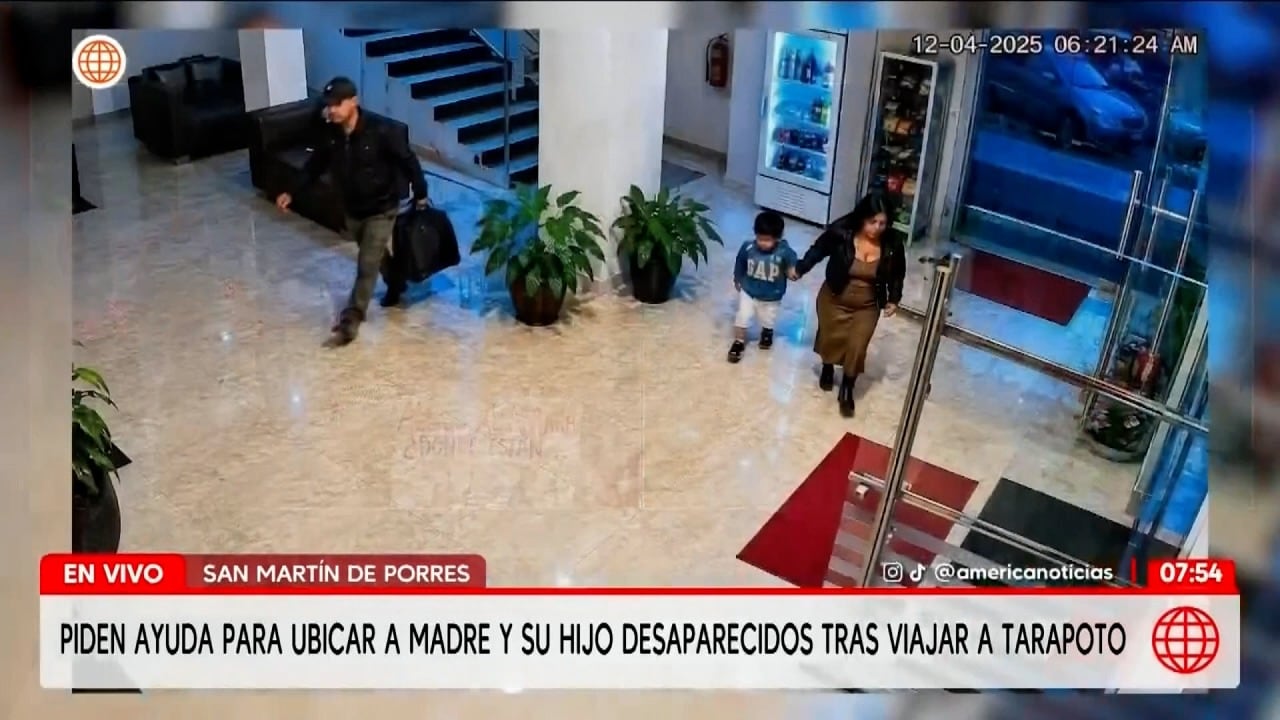 La mujer y su hijo de 6 fueron vistos por última vez en un hospedaje de Tocache, a donde fueron invitados por la pareja de ella, Alexis Alcántara, quien aparece en la foto