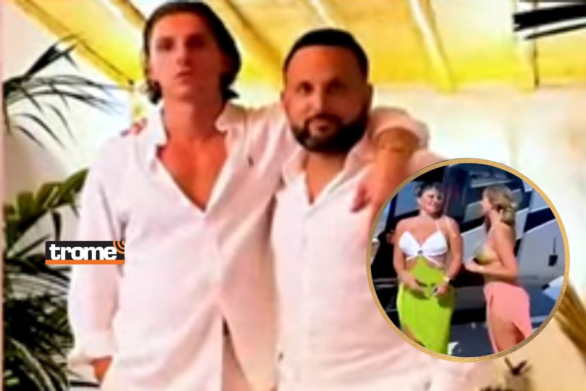 Millonario petrolero y su primo llevaron a Paula Manzanal y Macarena Vélez a pasear en helicóptero por las playas de Grecia.