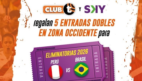 Trome y Sky te regalan entradas dobles para el Perú vs Brasil