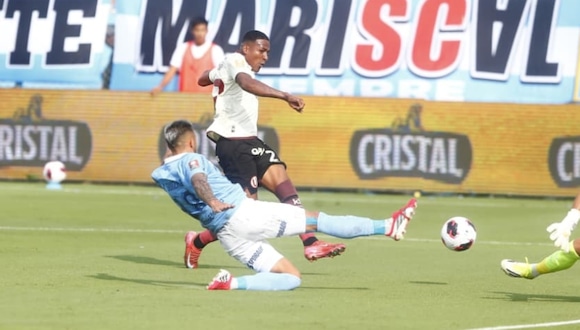 Gol de Carabalí para el 1-0 de Universitario vs Sporting Cristal | VIDEO: L1MAX
