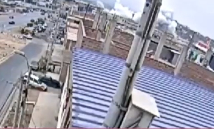 Tragedia por deflagración en grifo en Villa María del Triunfo. (Captura Canal N)