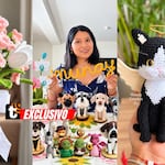 Dejó su trabajo para dedicarse al crochet y terminó creando flores, mascotas y miles de amigurumis