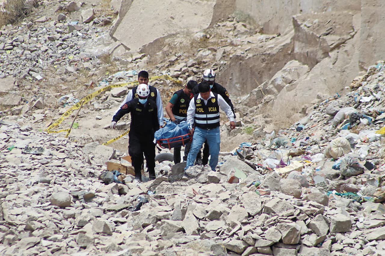 Hallazgo se dio al fondo de quebrada en Peruarbo, Cerro Colorado (Arequipa). Foto: GEC.