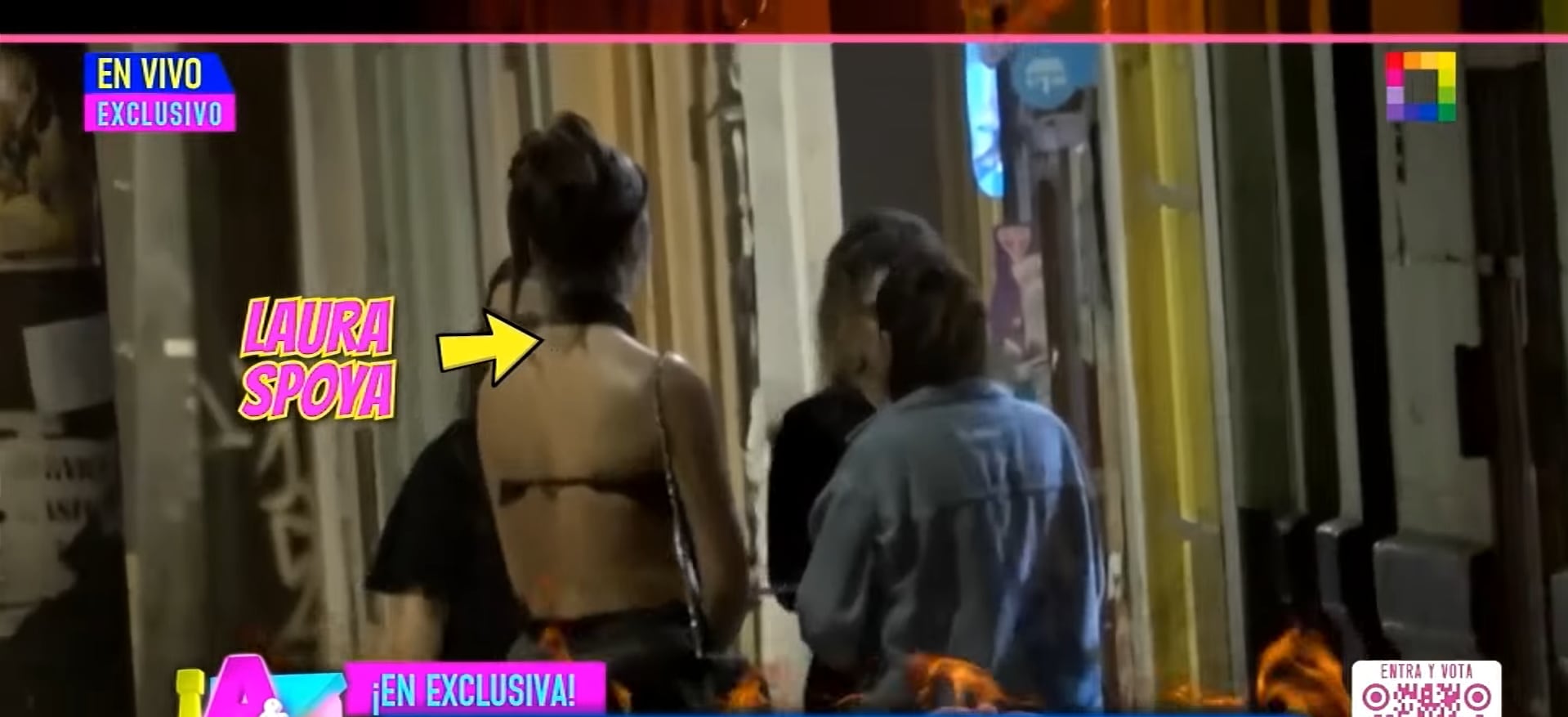 Modelo sale con sus amigas de noche. (Fuente: Willax)