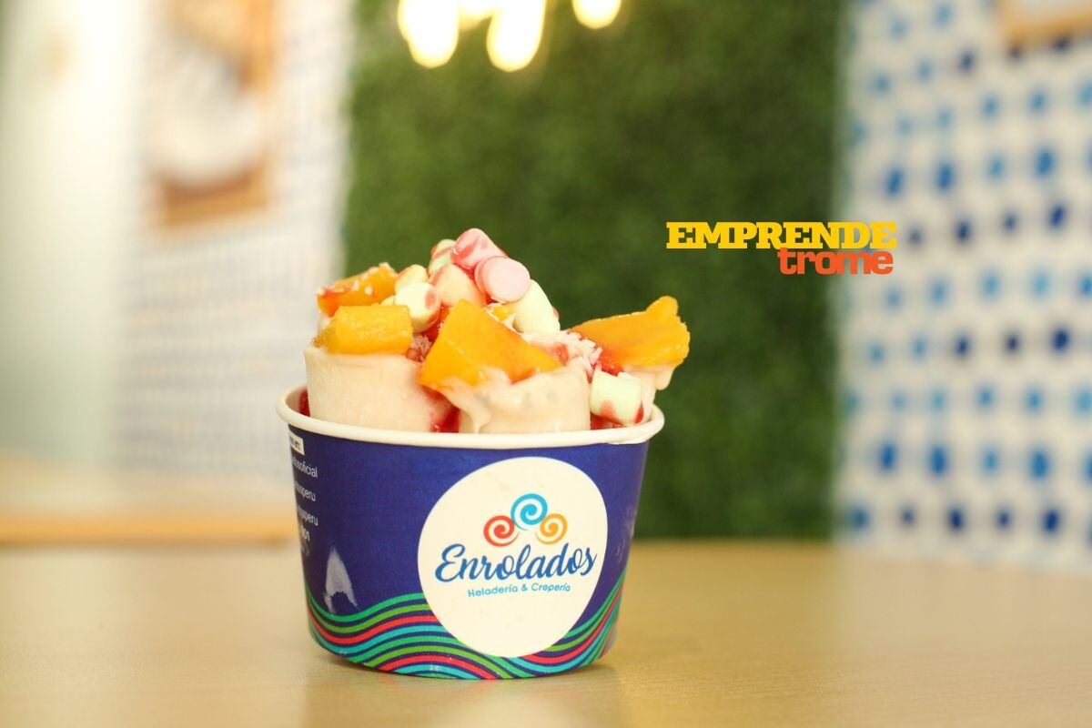 Los hermanos cuentan que tienen 25 sabores de helados. Además, de jaleas y toppings. Foto: Anthony Niño de Guzmán.