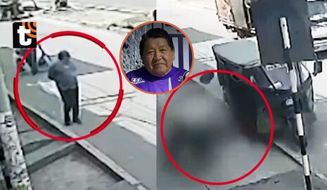 ¡Cámara captó el terrible accidente! Mototaxi fuera de control arrolla y mata a excanillita de 70 años en...