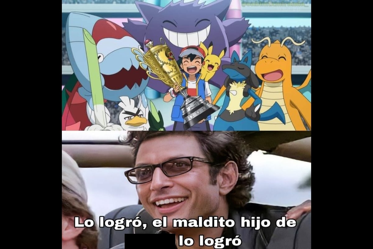 Los memes que hubo en redes sociales luego de que Ash Ketchum se consagró campeón mundial en Pokémon.