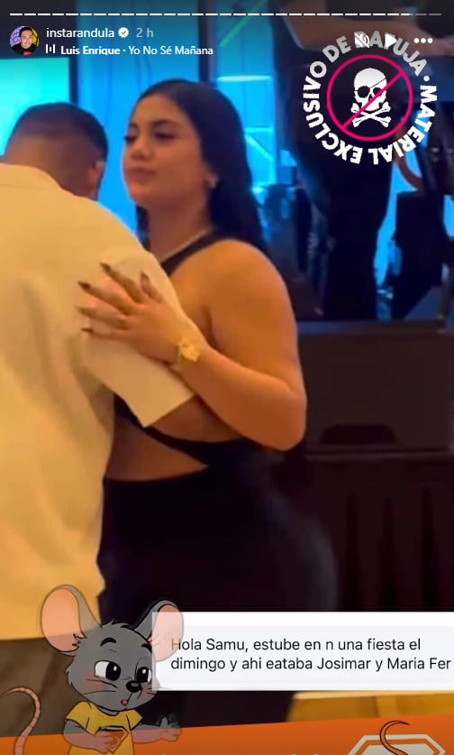 Josimar se luce junto a su pareja, luego de los audios que difundió la 'prima'. (Foto: Instarándula)