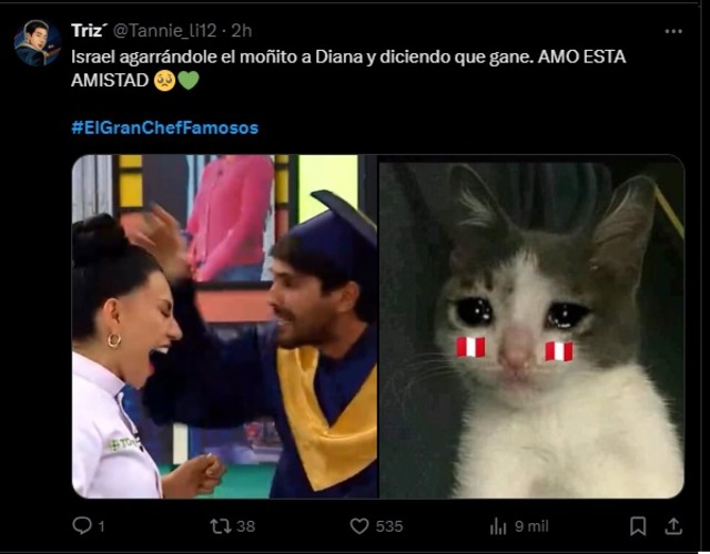 Usuarios disfrutaron con La FInal de El Gran Chef Famosos e inundaron de memes las redes sociales. (Twitter)