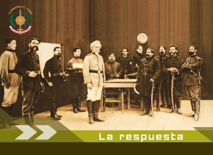Un día como hoy, hace 146 años, Francisco Bolognesi pronunció su histórica promesa de luchar hasta quemar el último cartucho en defensa de la patria. Foto: Internet.